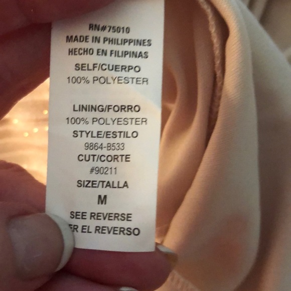 Juniors Gold glittering halter dress w/jewel lace - Picture 7 of 7